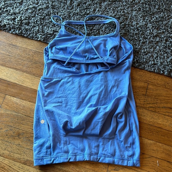 Lululemon Periwinkle Flow and Go Tank In Lullaby Size 4 - Picture 11 of 14